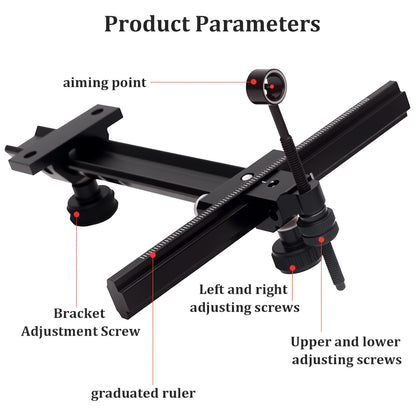 Single Pin Archery Recurve Bow Sight-Aluminum T-Shaped Left Right Handed Adjustable Bow Sight for Metal and Wooden Recurve Bow.