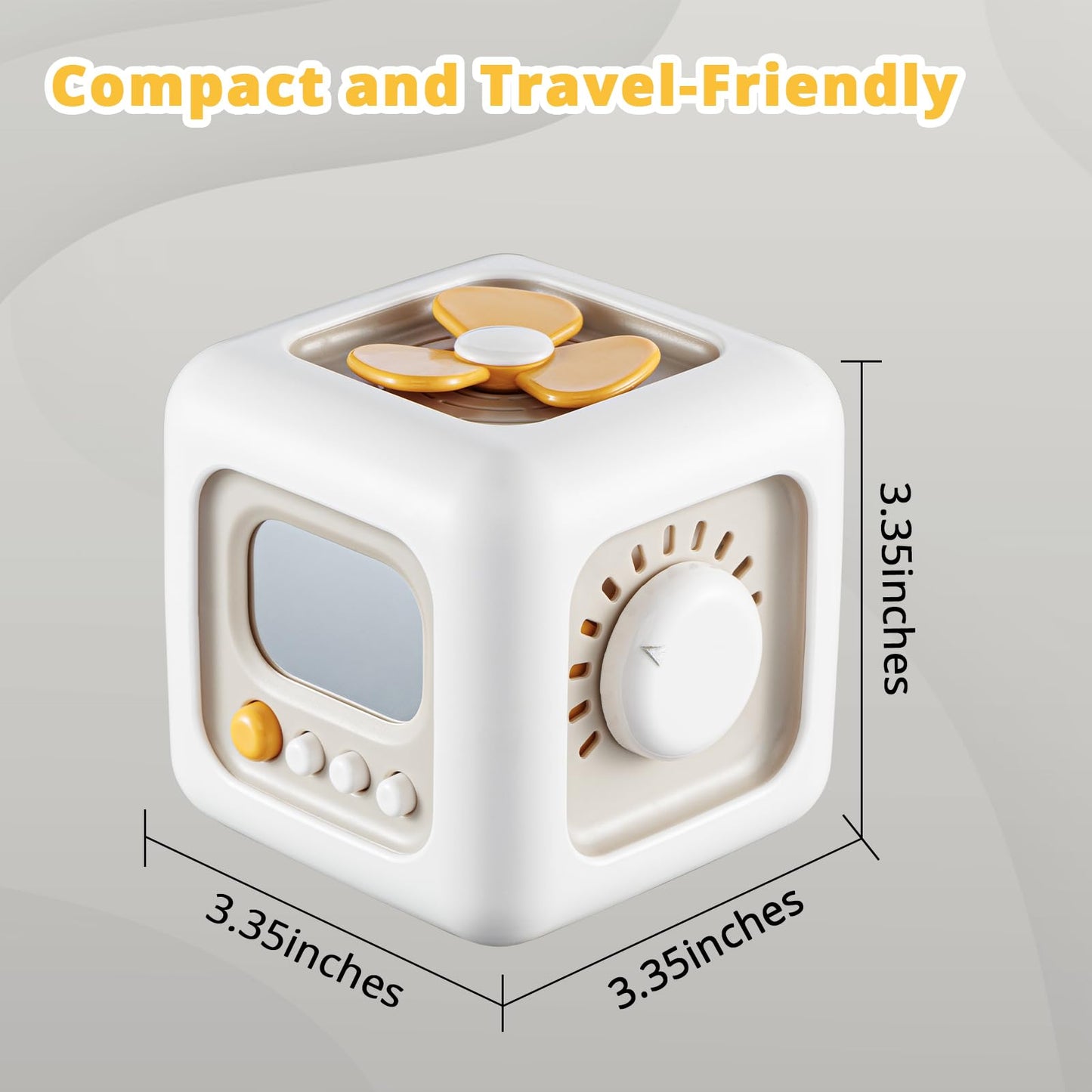 SOCBTNSO Busy Cube Toys for 1 Year Old Boy, Montessori Toys for 1+ Year Old, Travel Sensory Toys for Toddlers 1-3, Learning Fine Motor Skills| 1st Birthday Gifts Boy 12 Months +