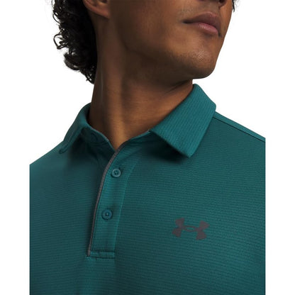 Under Armour Men's Tech Golf Polo, (338) Rack Green/Pitch Gray/Pitch Gray, X-Small