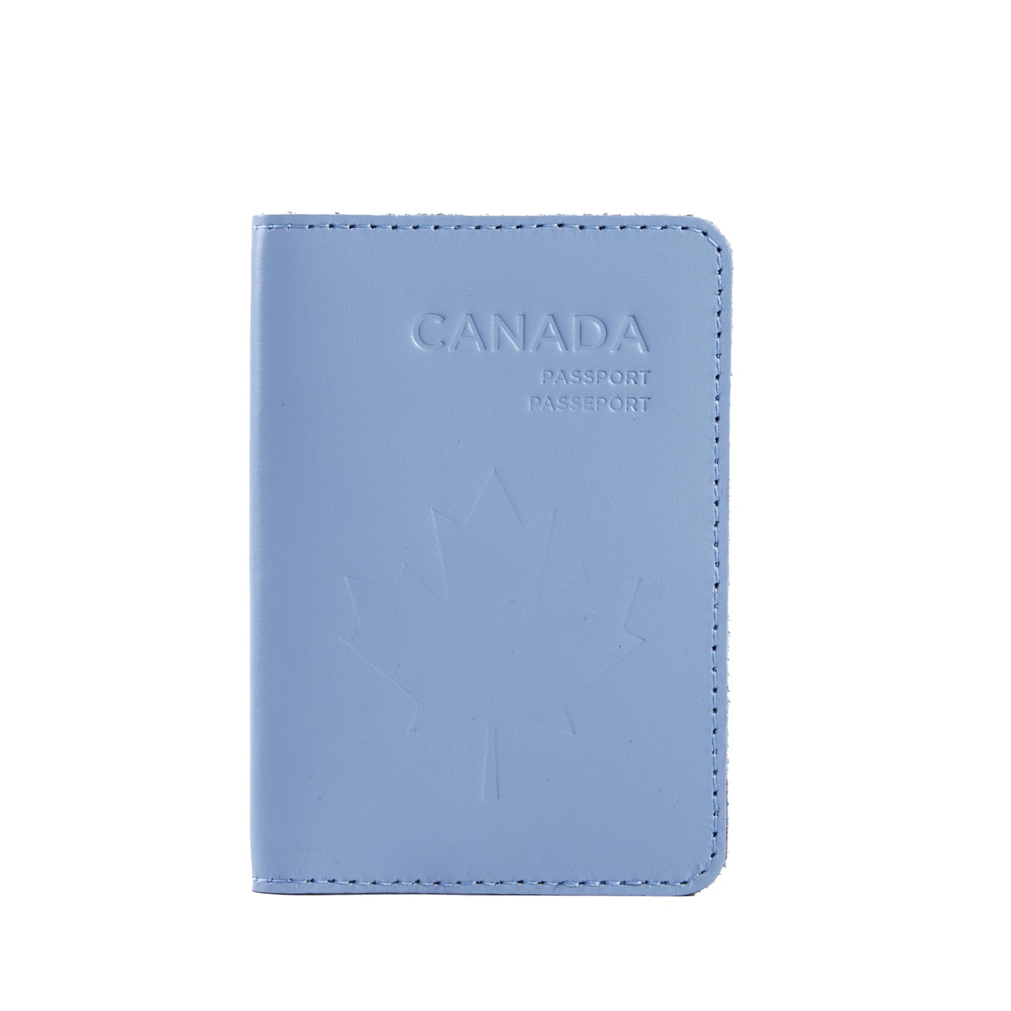 INCARNE Leather Passport Holder for Travel - Passport Case - Passport Wallet for Men - Passport Cover for Women Sleeve Protector - Travel Essentials Vacation Luggage Gifts - Classic Light Blue
