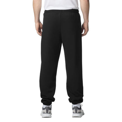 Gildan Adult Fleece Elastic Bottom Sweatpants, Style G18200, Black, Large