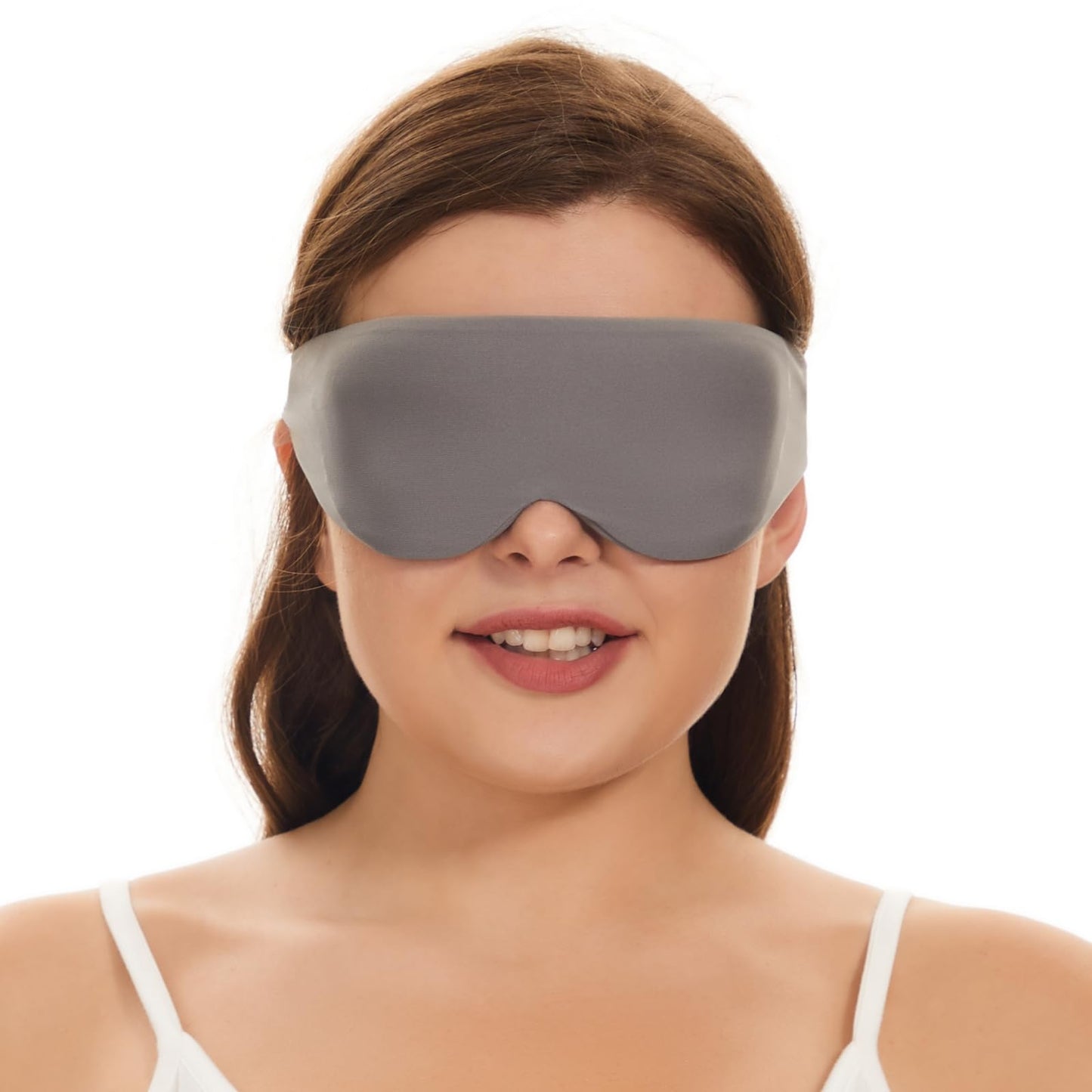 Alaska Bear Sleep Mask for Side Sleepers 2022 Headband Design, Cup-Shaped and Extra-Soft, 100 Blackout Eye Mask Shades Cover for Men and Women Home or Travel, Machine Washable, Black
