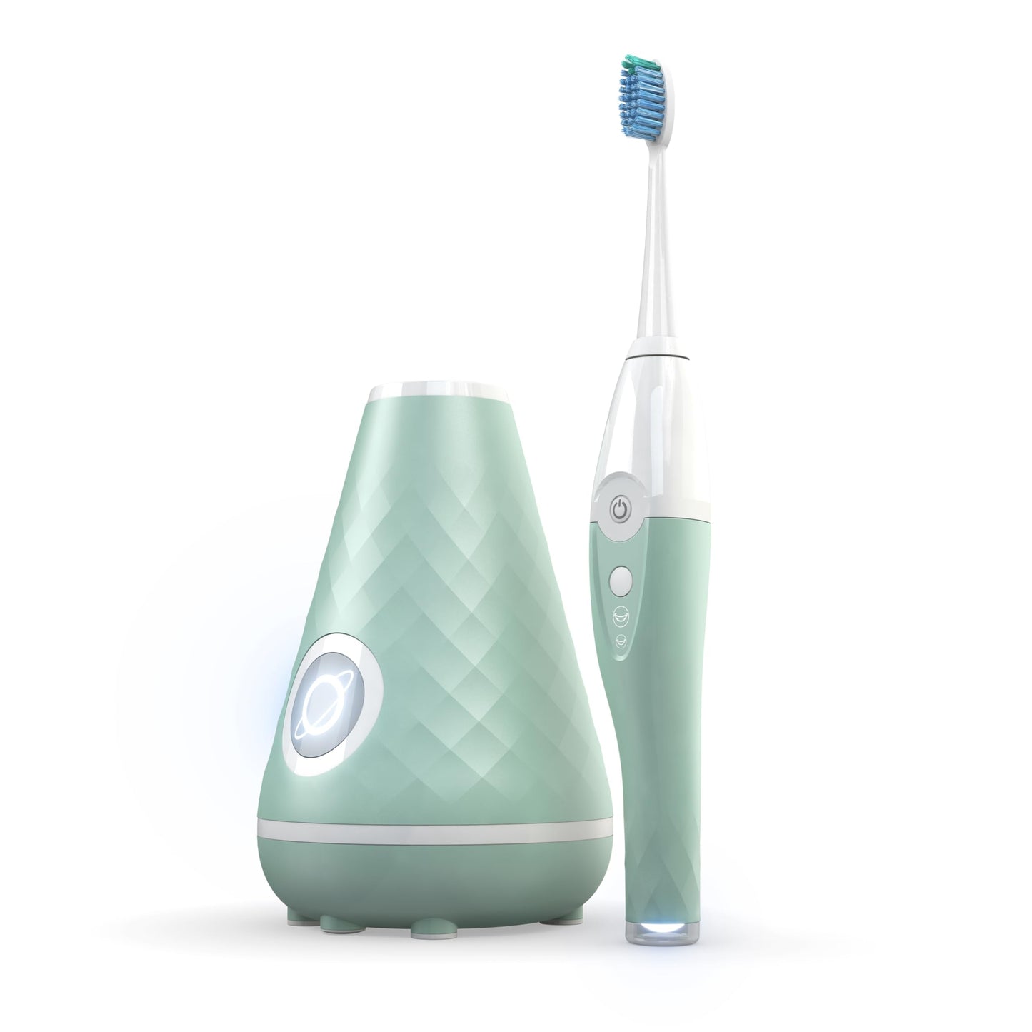 Tao Clean UV Sanitizing Sonic Toothbrush and Cleaning Station, Electric Toothbrush, Dual Speed Setting, White