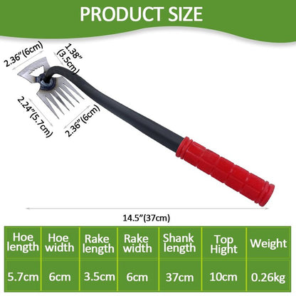 Lehood Weed Remover Tool, Portable Garden Weeder Tool, New Gardening Weeding Tools, for Garden Hand Tools for Vegetable Gardening Backyard Farm Planting & Uprooting Weeding Tool (Rubber Handle)