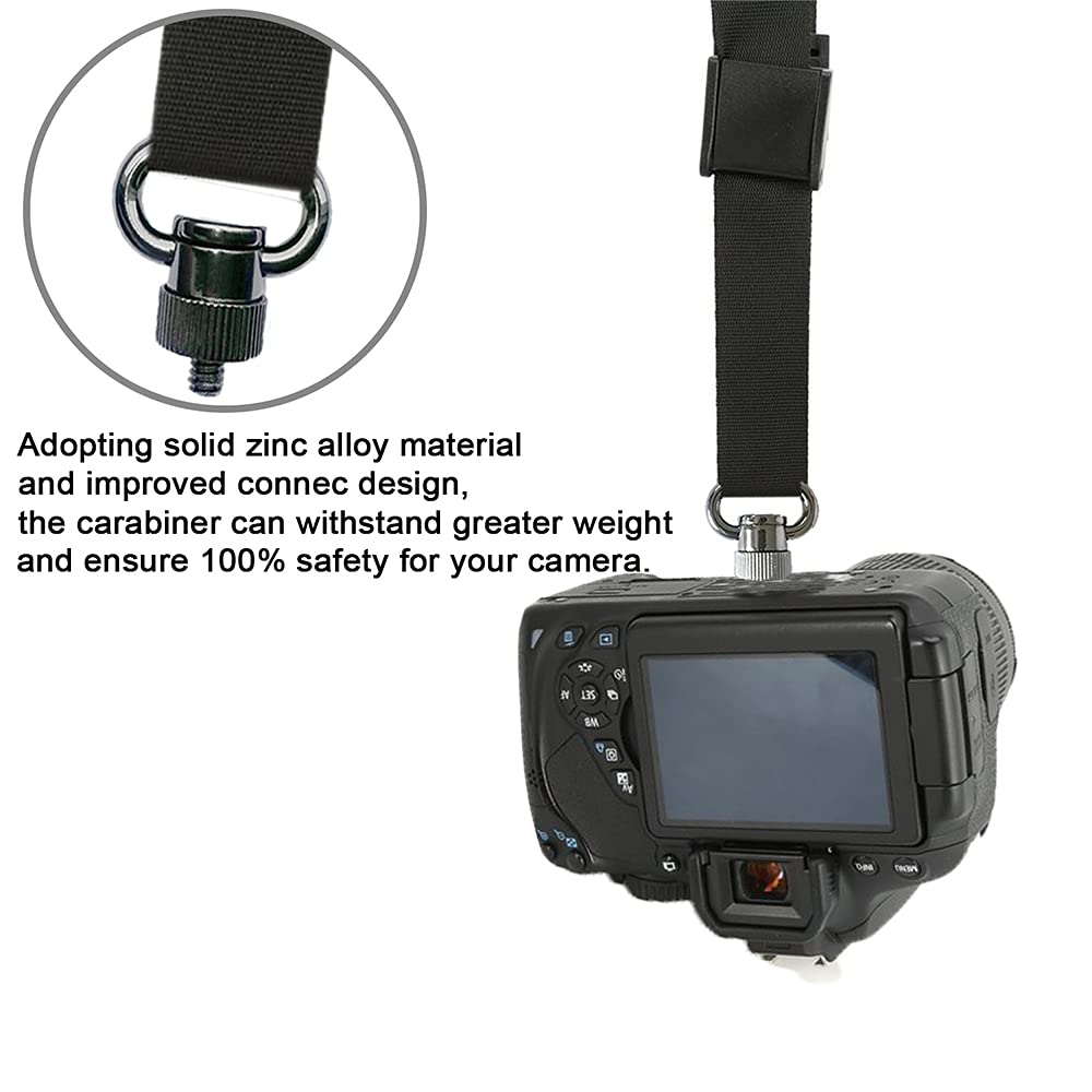 ztowoto Camera Shoulder Double Strap Harness Quick Release Adjustable Dual Camera Tether Strap with Safety Tether and Lens Cleaning Cloth for DSLR SLR Camera