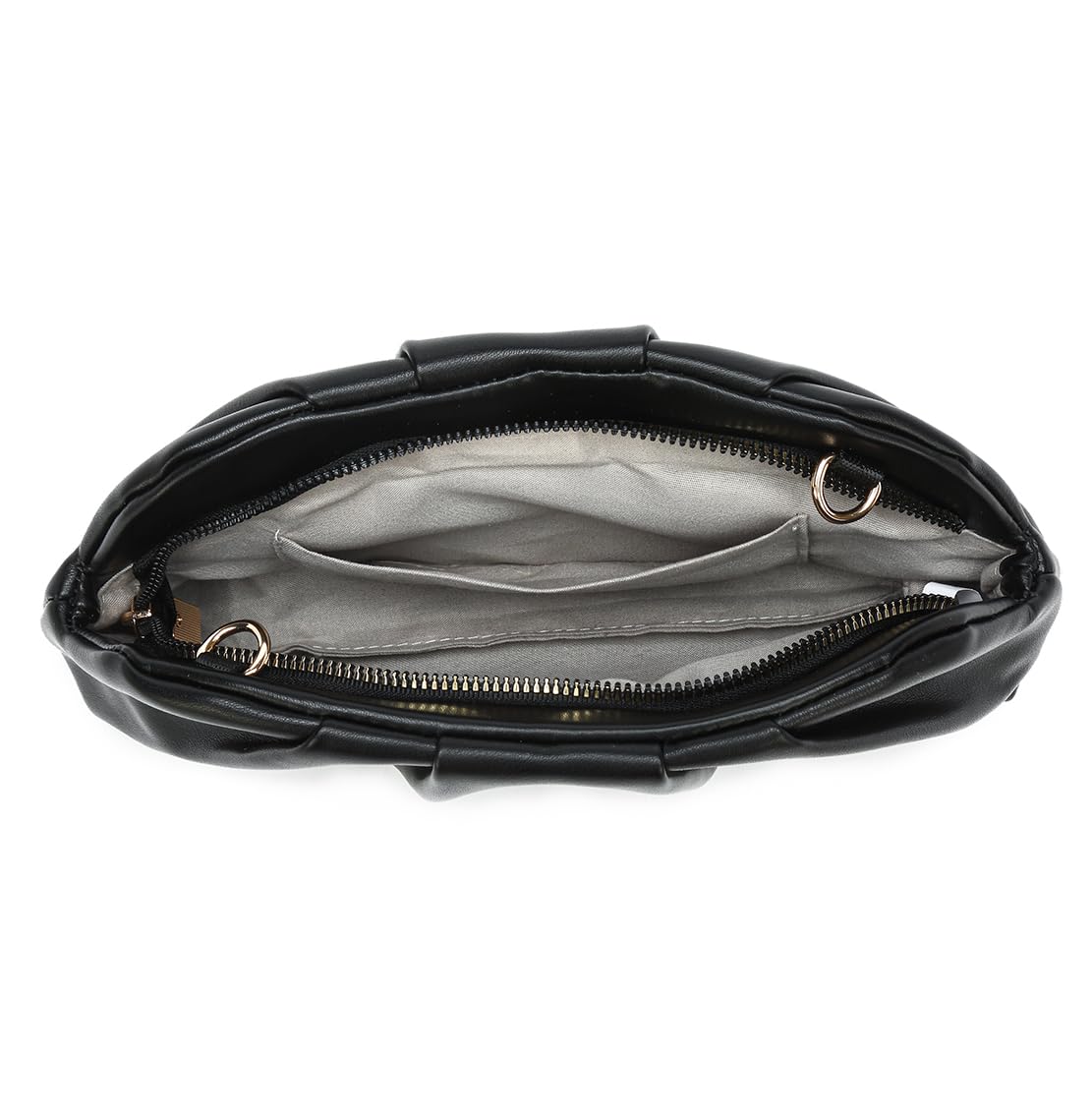 Dreubea Women's Fashion Cloud Shape Evening Bag Charming Fold Leather Clutch Handbag with Chain Apricot