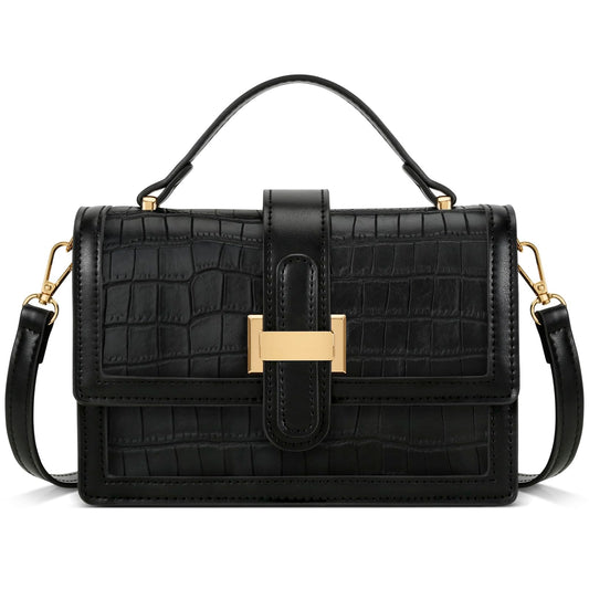 KKXIU Small Purses for Women - Top Handle Crossbody Bag for Women, Leather Lady Handbags Shoulder Clutch with Adjustable Shoulder Strap