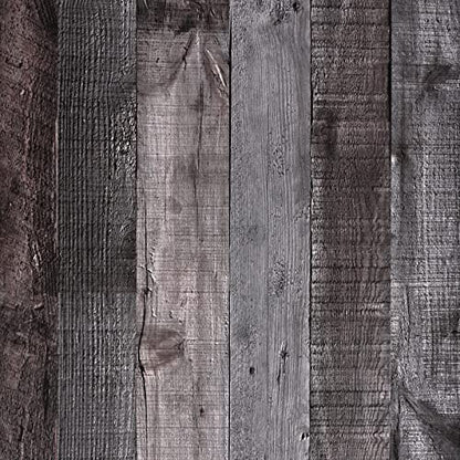 WENMER Wood Contact Paper 17.71¡± x 118¡± Rustic Wood Wallpaper Wood Peel and Stick Wallpaper Brown Grey Wood Grain Contact Paper Faux Wood Wallpaper Self Adhesive for Cabinet Countertop Shelf Wall