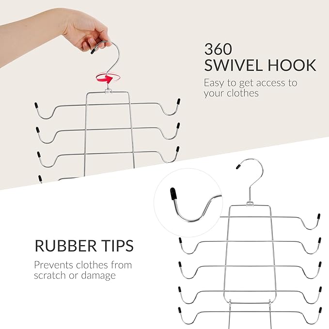 ZEDODIER 6 Pack Tank Top Hanger Space Saving, Bra Hangers