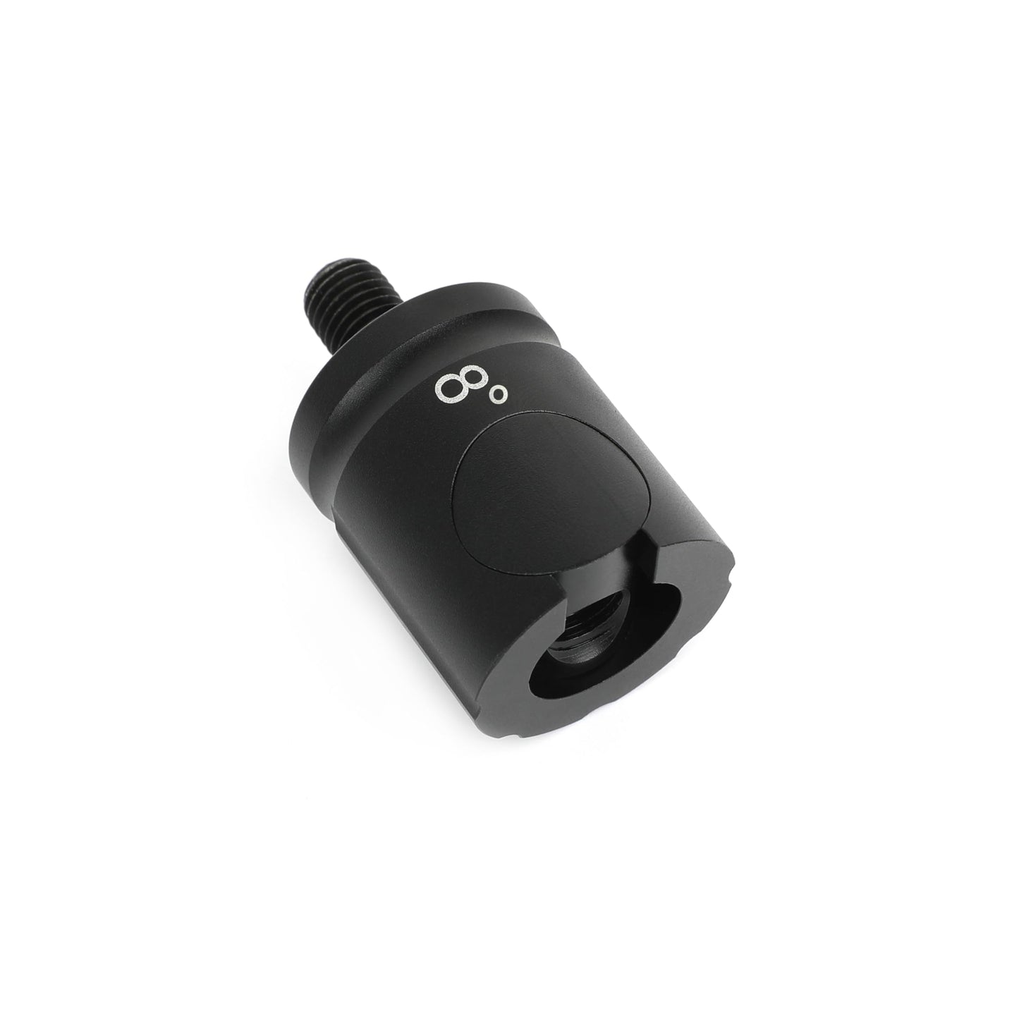 AMEYXGS Archery Quick Disconnect Matte Black 0/5/8/10 Degree for Compound&Recurve Bow Stabilizer Hunting or Target Practice (8 Degree)