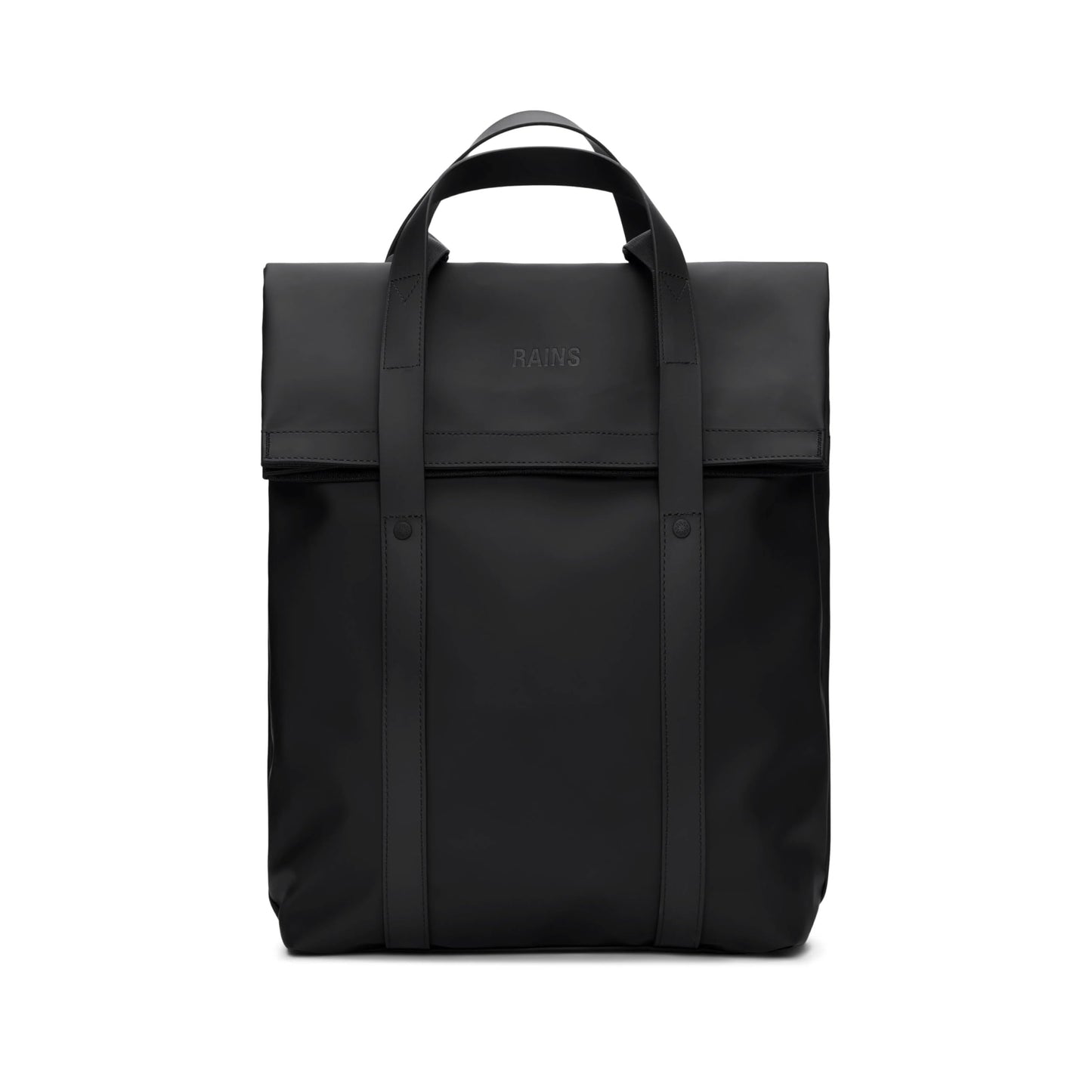 RAINS 2 Way Tote Backpack, Unisex for Men and Women, Black – Fits 16″ Laptop, Waterproof Commuter Backpack