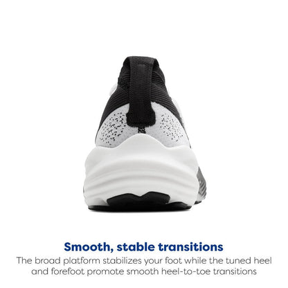 Brooks Men’s Glycerin Stealthfit 22 Neutral Running Shoe - White/Grey/Black - 8 Medium
