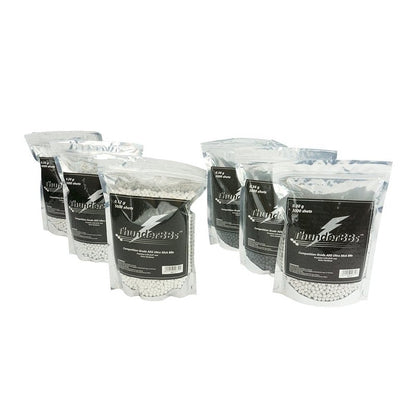 Thunder BBs TBB0.20 Airsoft BBS 0.20G, Competition Grade, White, 5000 Rounds/Bag