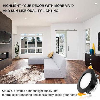 YGS-Tech 2 Inch LED Recessed Lighting, Dimmable Downlight 3W(35W Halogen Equivalent), CRI80, 4000K Natural White Ceiling Light with LED Driver (16 Pack)
