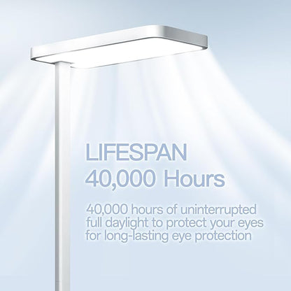 Homelist LH1 Superlight 77'' Floor Lamp, 100W Full-Spectrum Eye-Care Bright Floor Lamp for Reading, Office Work, 9000LM LED Standing Lamp Dimmable, Perfect for Family Living Room, Home Office