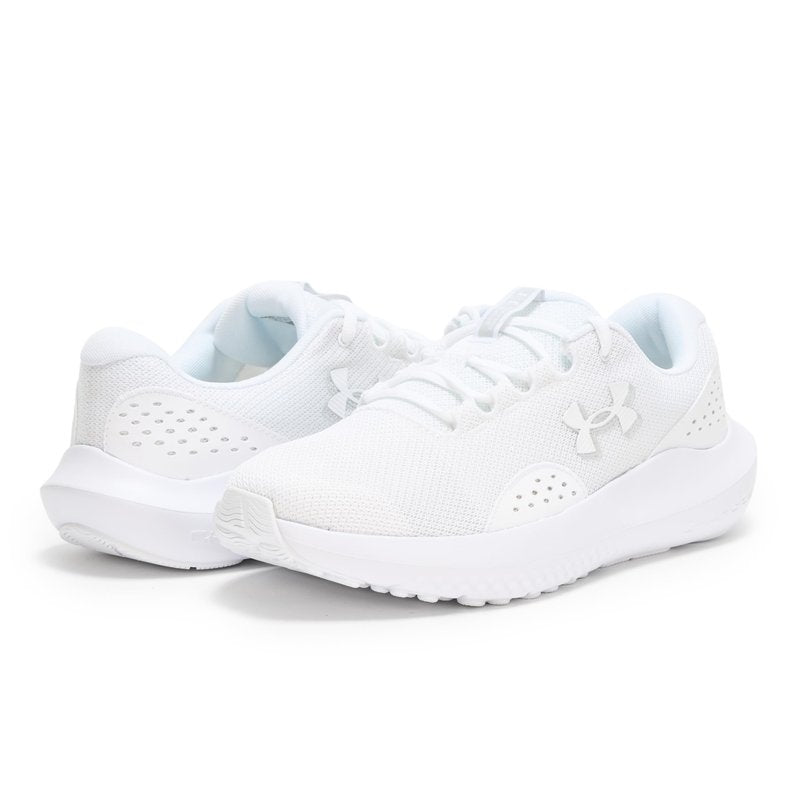 Under Armour Men's Charged Surge 4, (101) White/White/White, 9, US