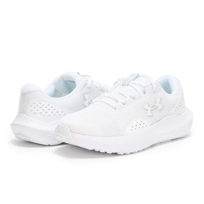 Under Armour Men's Charged Surge 4, (101) White/White/White, 17, US