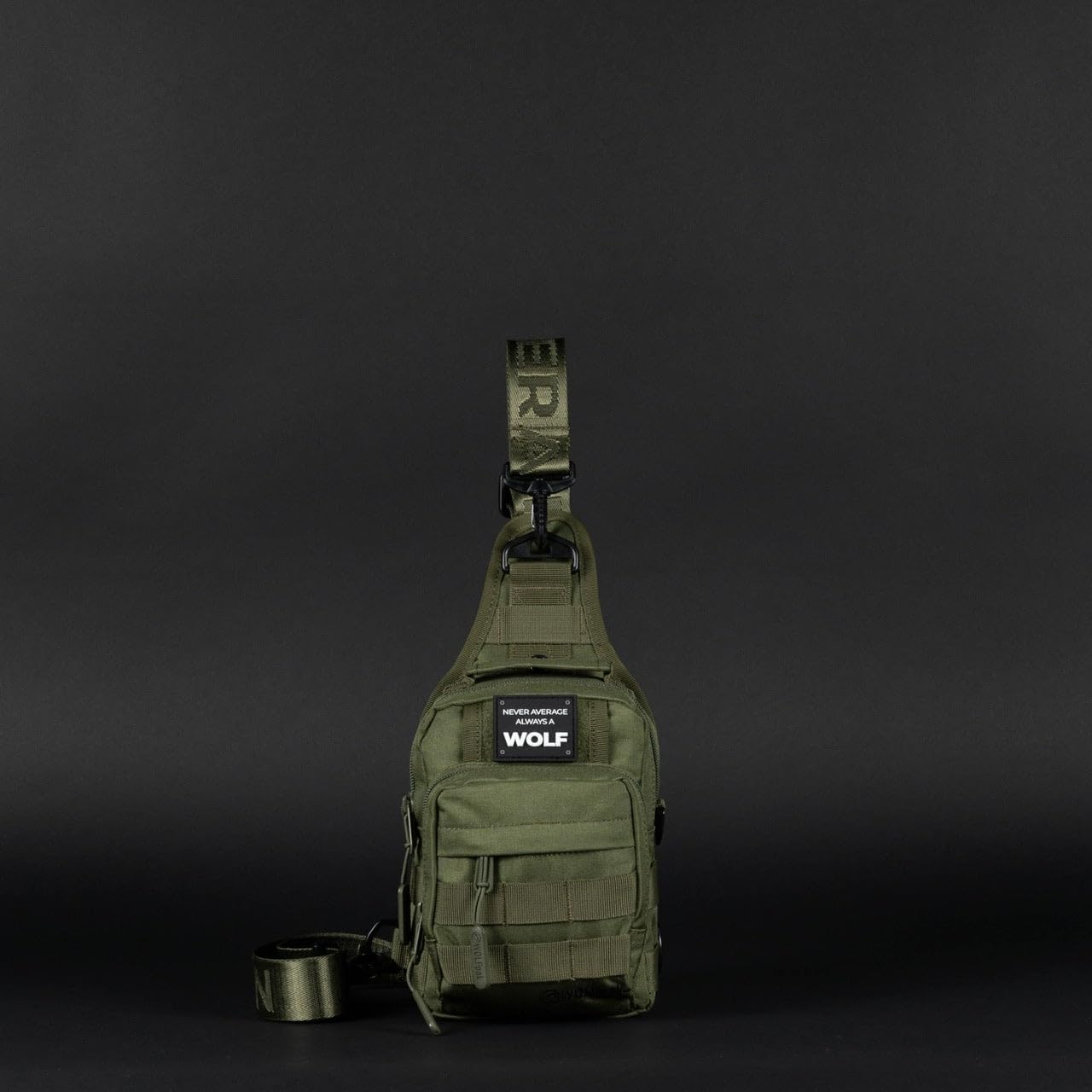 WOLFpak 4L Mini Tactical Sling Bag (OD Green) Compact Crossbody Backpack for Gym, Travel & EDC | Tactical Shoulder Bag with Multiple Pockets – Lightweight, Durable Sling Pack for Men & Women