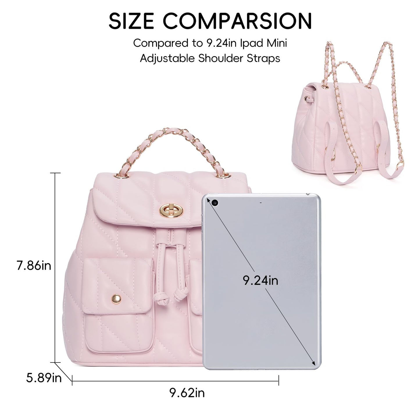 CLUCI Crossbody Bag for Women PU Leather Shoulder Bag, Convertible Small Tabby Backpack Purse for Travel