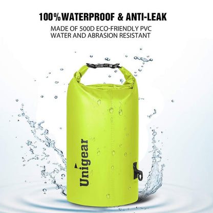 5L/10L/20L/30L/40L 600D Dry Bag Sack, Waterproof Floating Dry Gear Bags for Boating, Kayaking, Fishing, Rafting, Swimming, Camping and Snowboarding (Yellow, 30L)