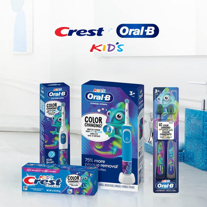 Oral-B Kids Electric Toothbrush with Sensitive Brush Head and Timer, for Kids 3+ (Product Design May Vary)