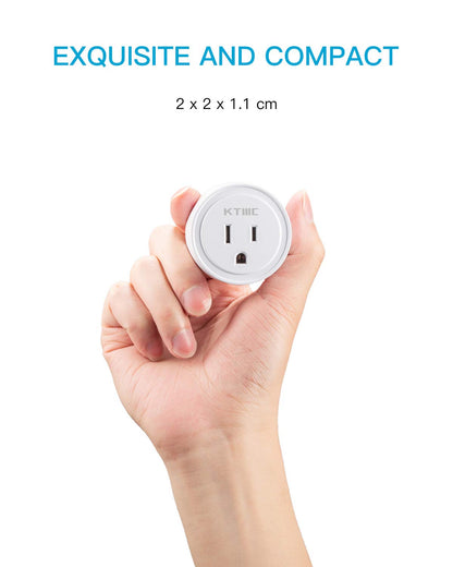 KTMC Smart Plug 4 Pack, Alexa & Google Home Compatible, No Hub Required, Remote Control, ETL Certified