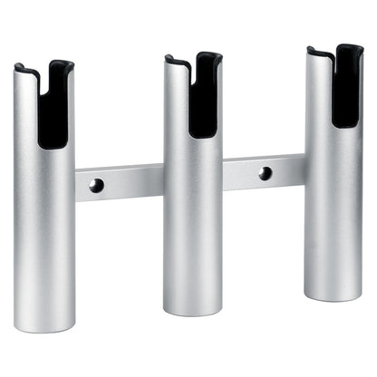 Marinebaby Fishing Boat Rod Holder Aluminum,3 Link Tube Aluminum Rod Rack, Suit Boats & Yacht