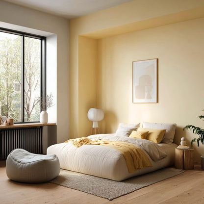 EVOLVE Interior Paint & Primer, Satin (Honey Yellow), 1 Gallon – Available in 50+ Colors, One-Coat Coverage, Excellent Hide, Low VOC, Low Odor, Washable Interior Paint