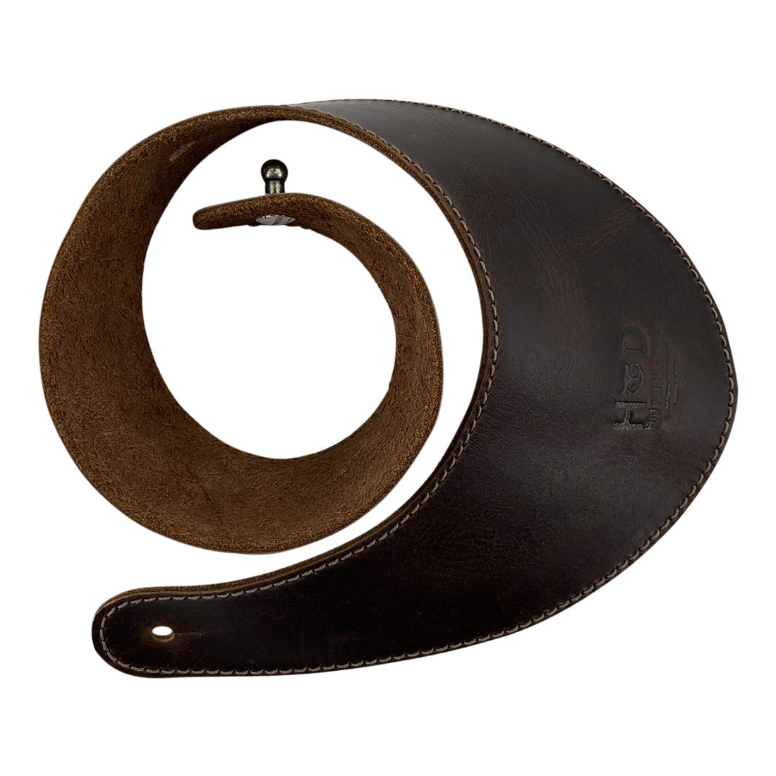 Hide & Drink, Pour Over Collar Compatible with Chemex 6-Cup Glass Handmade from Full Grain Leather - Bourbon Brown
