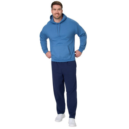 Hanes Men's EcoSmart Open Leg Pant with Pockets, Navy, 2X