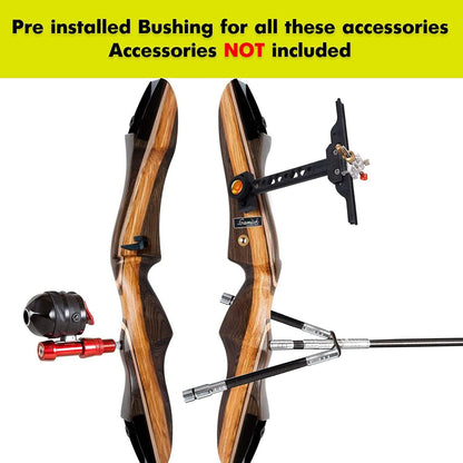 Samick Sage Archery Takedown Recurve Bow 62 inch - Bows for Teens to Adults - Beginners to Advanced, for Hunting & Target Practice, 55LB Draw Weight Left Handed