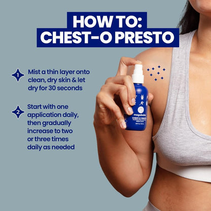Megababe Chest-o Presto | Clarifying Body Acne Mist | Benzoyl Peroxide Free | 3.8 fl oz