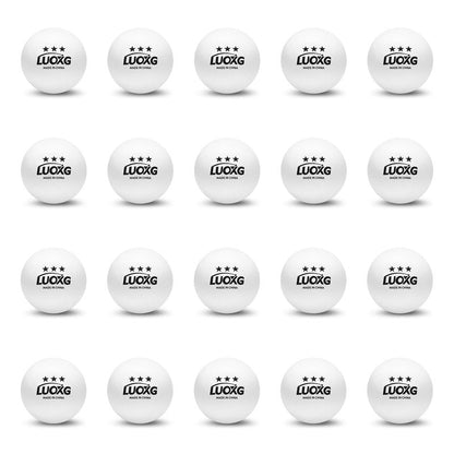 LUOXG Ping Pong Balls, Ping Pong Balls 20 Pack, White Table Tennis Balls, 3 Star Table Tennis Balls, Suitable for Beginners and Professionals