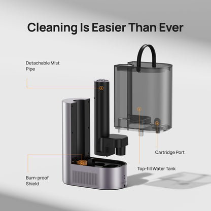 Dreo 6L Humidifiers for Bedroom, Smart Warm & Cool Mist for Large Room, 60Hr Quiet Runtime for Baby, Plant, Humidity Sensor, Indicator Light, 12H Timer, Google/Alexa, HM713S