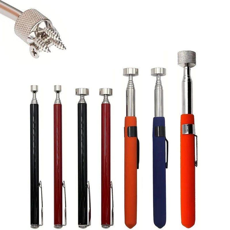 2/5/8/10/15/20LB Magnet Pick-up Tool, Telescoping Strong Magnet Stick, Magnetic Pickup Tool, Magnetic Picker,Orange 8LB