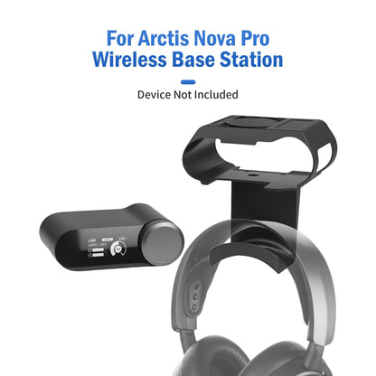 FSNIWEKO Under Desk Headphone Hanger Stand for SteelSeries Arctis Nova Pro Wireless-Arctis Pro Wireless NOVA Magnetic Mount Secretlab Magnus Version,Headphone Holder for Arctis Nova Pro Wireless