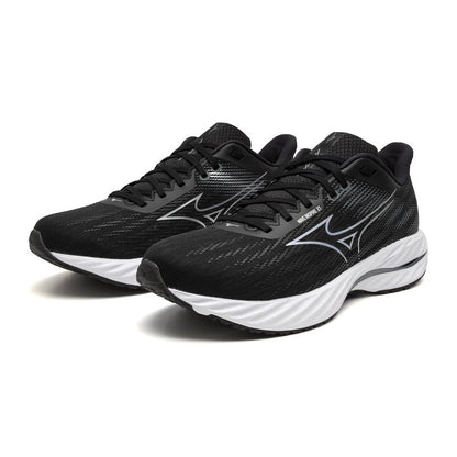 Mizuno Men's Wave Inspire 21 2E Running Shoe | Support Road-Trail Runner | Black-Silver | US Mens 11.5