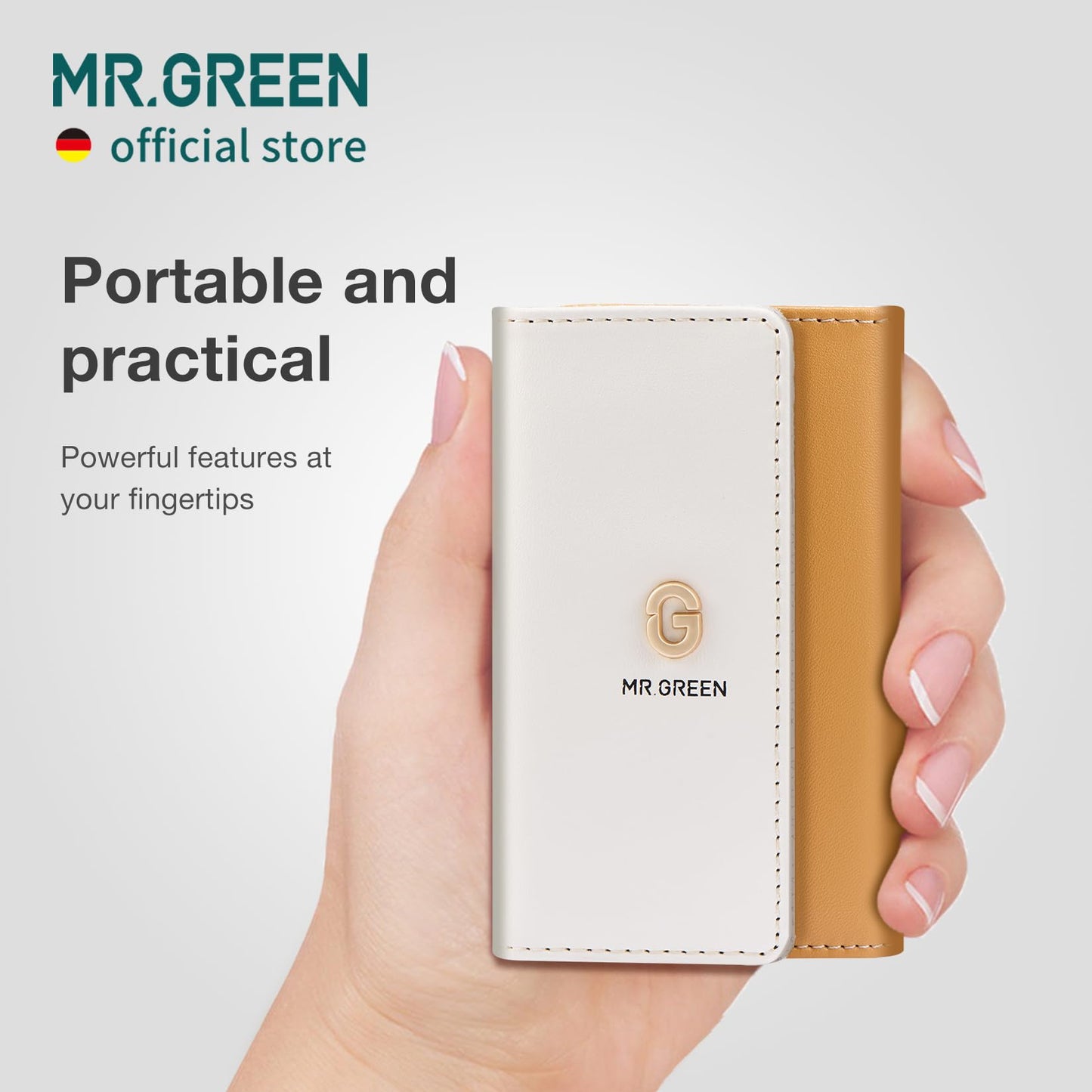 MR.GREEN Colorful Manicure Set Practical Pedicure Kits Nail Clippers Personal Care Tools Facial Hair Scissors with Fashion Case (Mr-6681 Green)