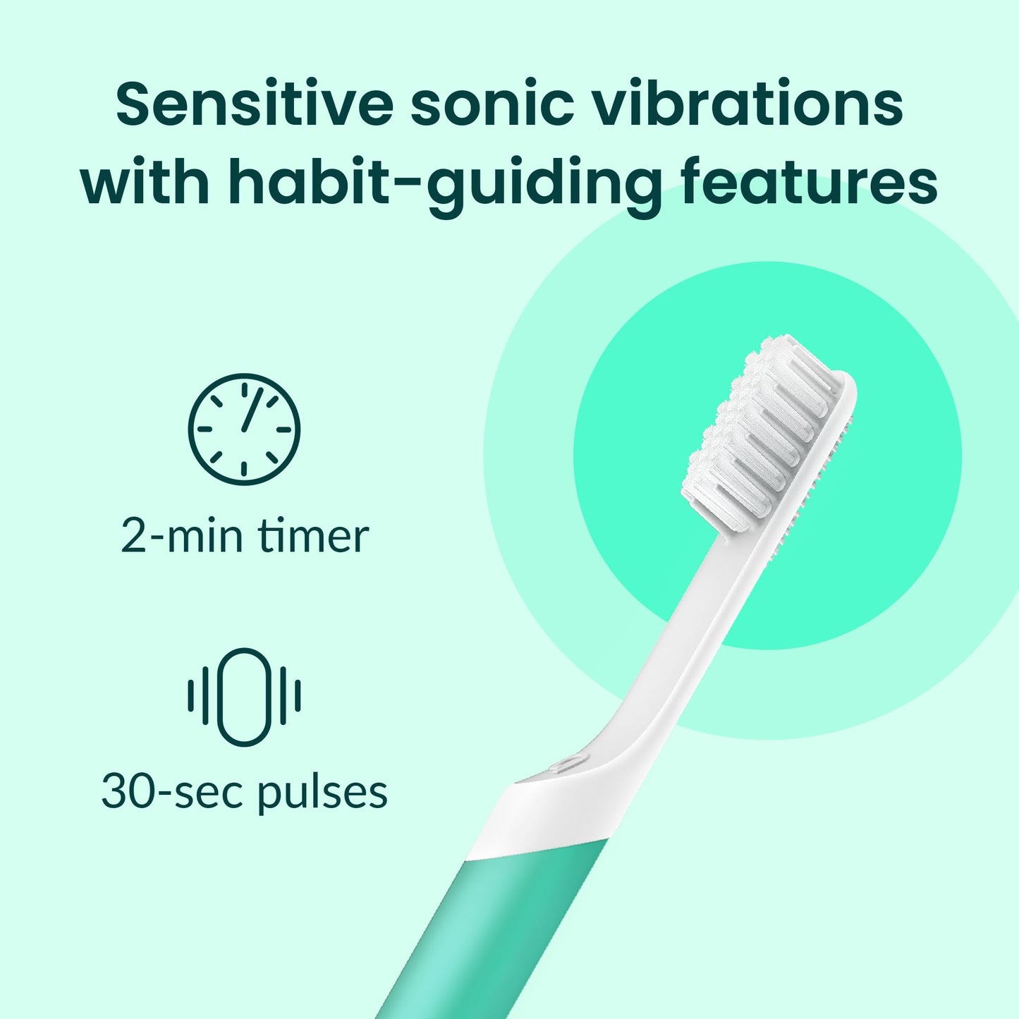 Quip Sonic Electric Toothbrush for Adults - Time Travel & Soft Bristles with Travel Case & Replacement Brush Head - 3 Month Battery Life, Plastic Handle - Magenta