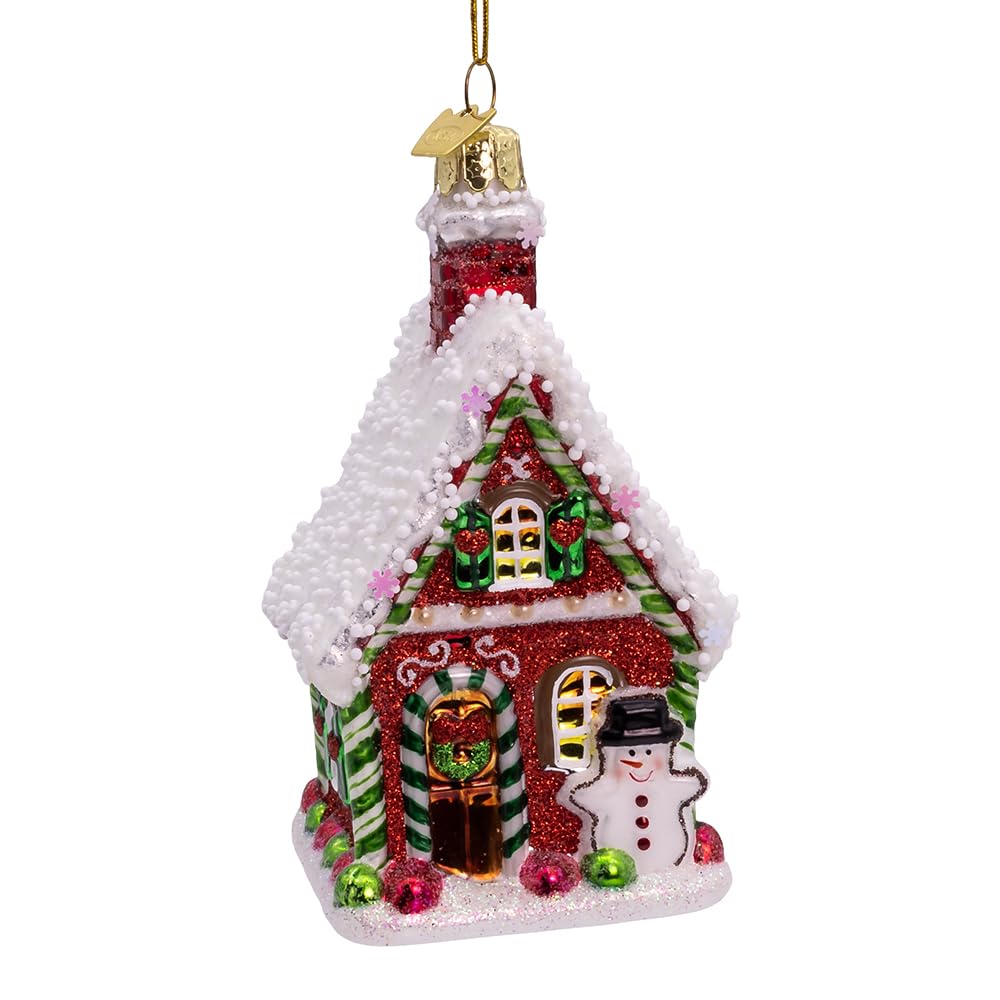 Kurt Adler 4.25-inch Noble Gems™ Gingerbread House Ornament