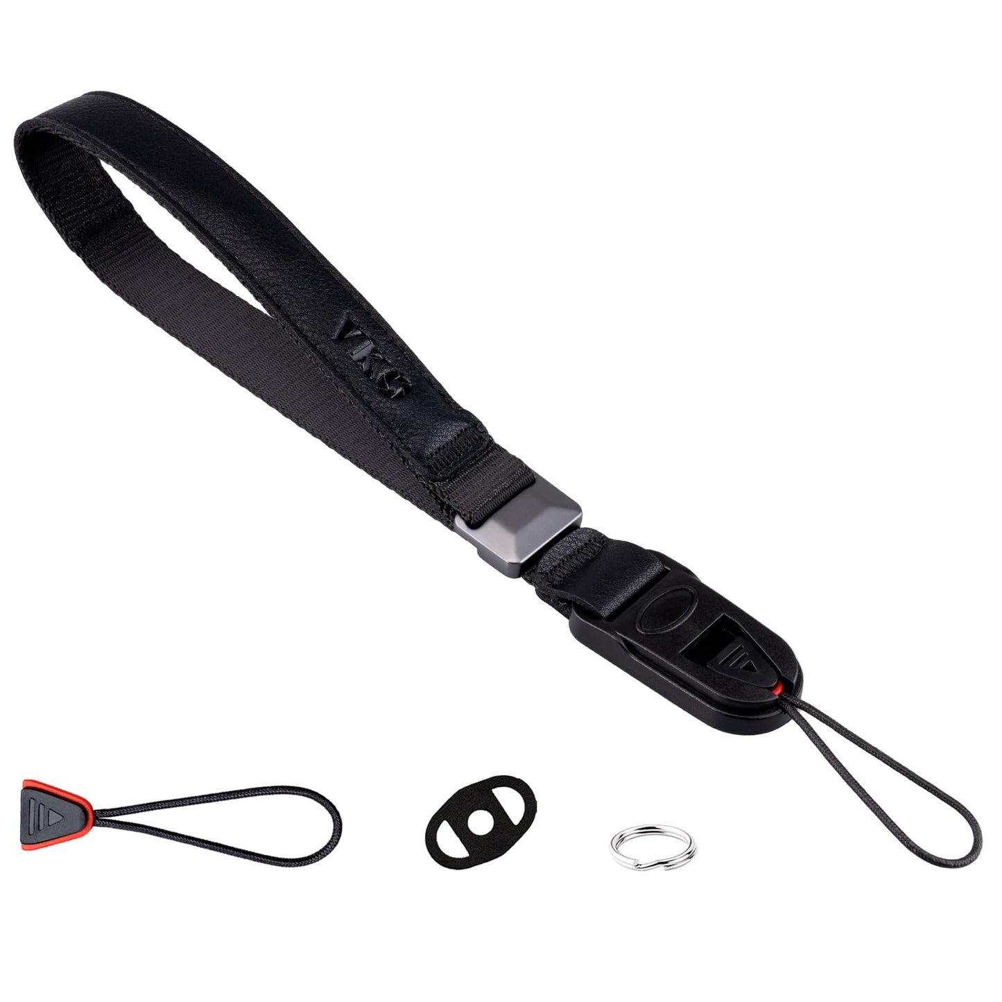 VKO Camera Strap Wrist,QD Quick Release Adjust Lanyard Wristband strap for Photographers SLR DSLR Digital Mirrorless Camera(Black)