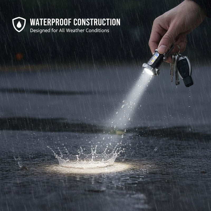 Portable Rechargeable Keychain Flashlight, 1200 Lumens Mini Key Chain Light with 7 Modes, EDC Small Flashlights Rechargeable Waterproof, Tiny LED Flashlight for Keychain Purse Pocket for Men Women
