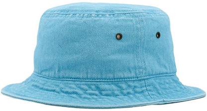 KBM-500 Washed Baby Blue S/M Unisex Washed Cotton Bucket Hat Summer Outdoor Cap