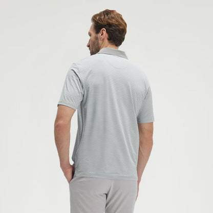 M MAELREG Mens Golf Shirt Dry Fit Short Sleeve Striped Performance Moisture Wicking Polo Shirt Golf Shirts for Men