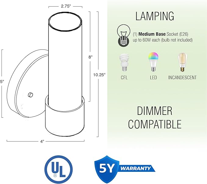 Kira Home Sol 10" Modern Wall Sconce with Frosted Glass Shade, for Bathroom/Vanity, Cool Brass Finish, 2-Pack