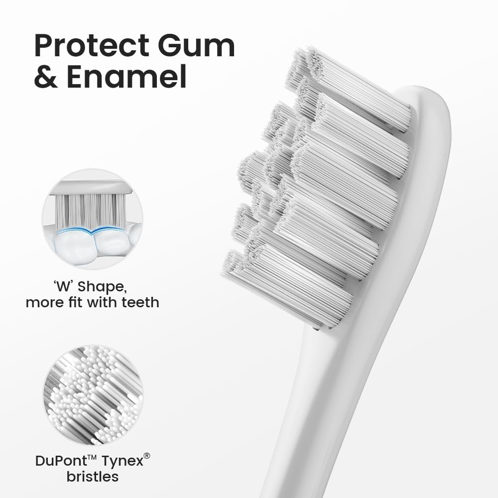 Oclean Electric Toothbrush for Adults, 150 Days Battery Life Electric Toothbrush, USB Rechargeable Sonic Travel Toothbrush with 6 Brush Heads & Travel Case, 5 Modes and Smart Timer