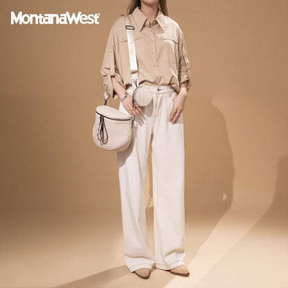 Montana West Large Crossbody Bags for Women Bum Bag Sling Purse with Adjustable Strap