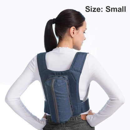 WoodyKnows Side-Sleeping Backpack, Sleep Position Trainer, Sleeping on The Side Alleviates Snoring Caused by Throat Issues (Small, Back Width＜16 Inch or 40 cm)