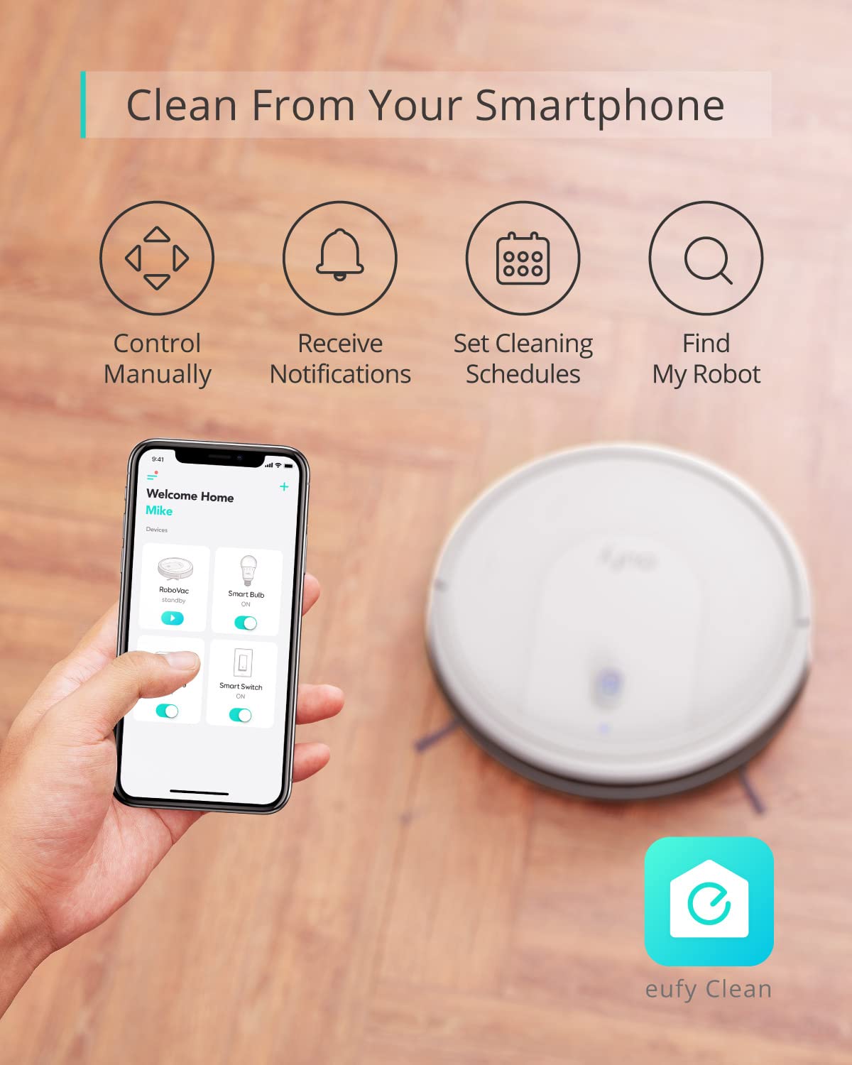 eufy Robot Vacuum Omni S1 Pro, HydroJet System with Roller Mop, Robot Vacuum and Mop Combo, Eco-Clean Ozone, Incrediable Suction, Obstacle Avoidance, Auto Mop Washing & Drying, Self-Emptying