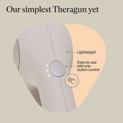 TheraGun Therabody Relief Handheld Percussion Massage Gun - Easy-to-Use, Comfortable & Light Personal Massager for Every Day Pain Relief Massage Therapy in Neck, Back, Leg, Shoulder and Body (Navy)